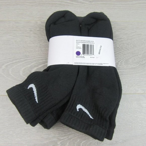 Nike Everyday Cushioned Ankle Socks Black 6 Pack Men's Size 8-12 NEW - Picture 5 of 7